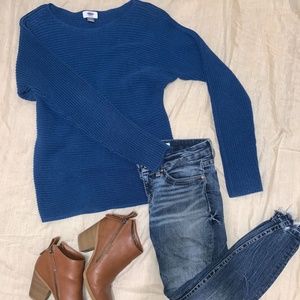 Blue Knit Sweater